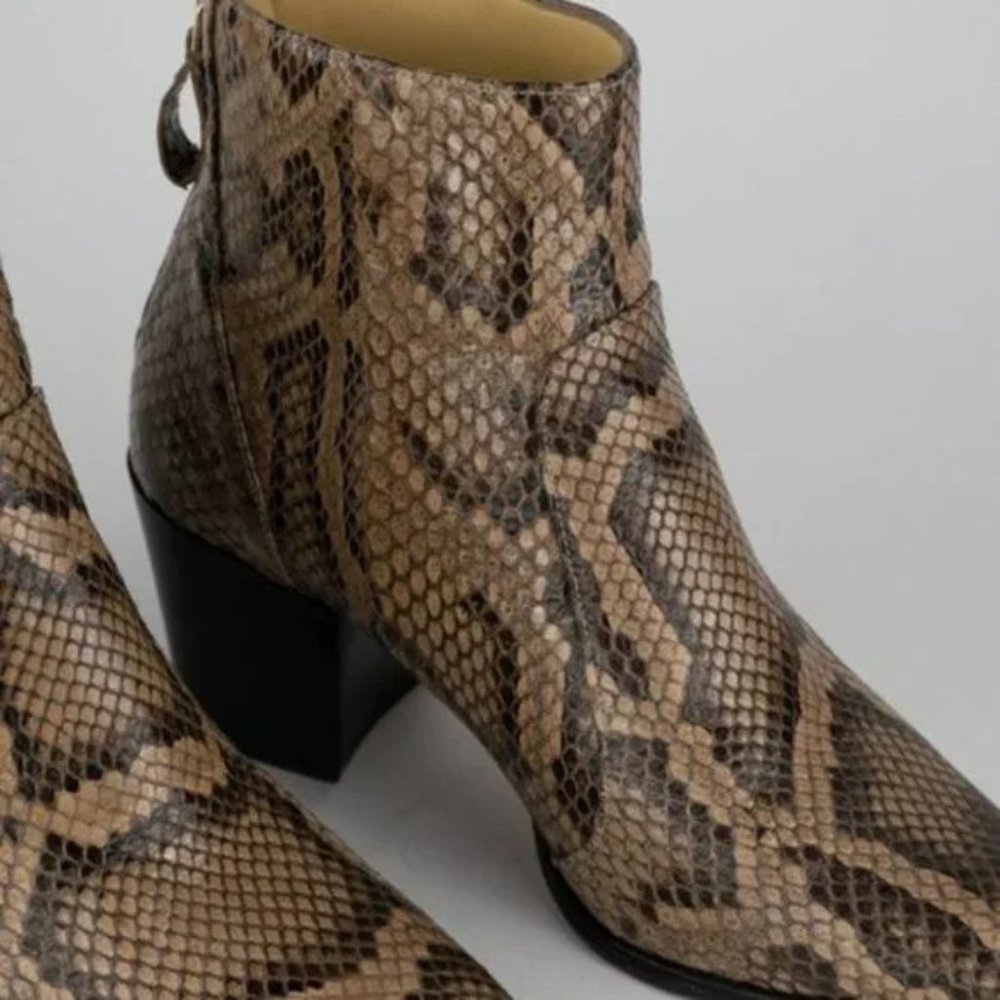 Alexandre Birman Python Ankle Boots - Picture 11 of 11
